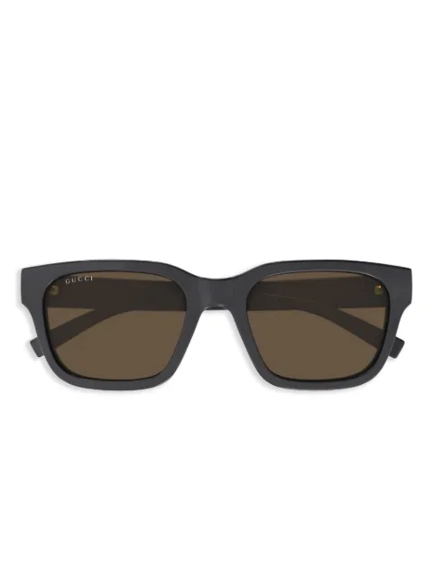 Gucci Eyewear نظارة شمس بزينة 'سيغنيتشور ويب'