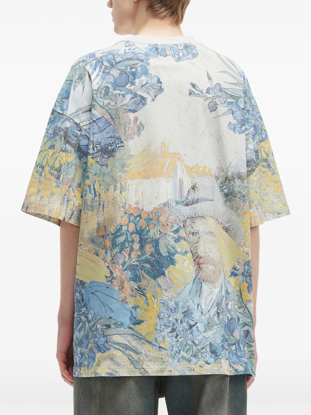 Musium Div. Katoenen T-shirt Blauw