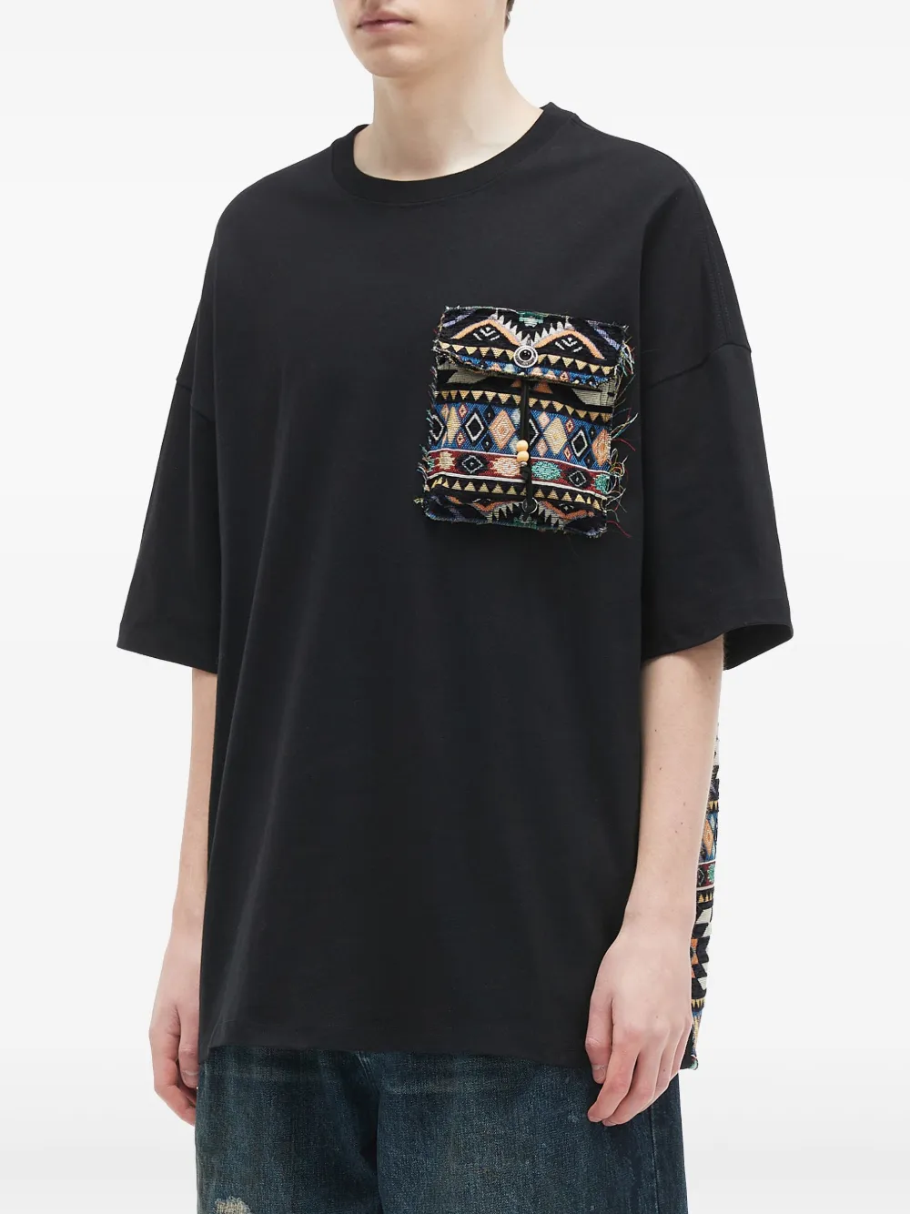 Musium Div. Katoenen T-shirt Zwart