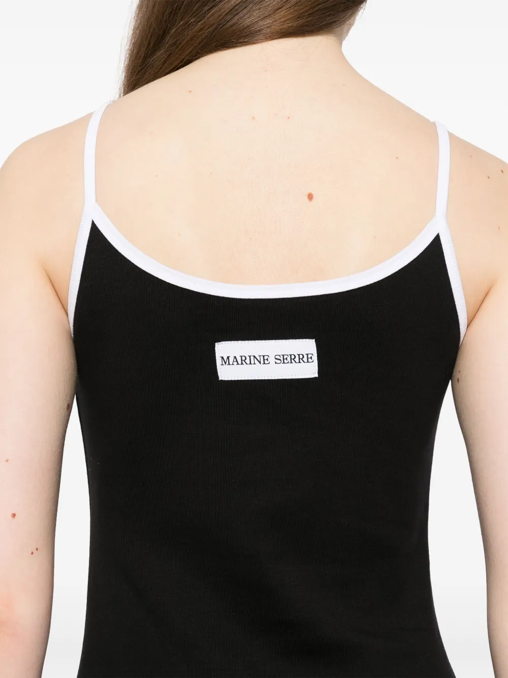 Marine Serre Jurk met maanlogo Zwart