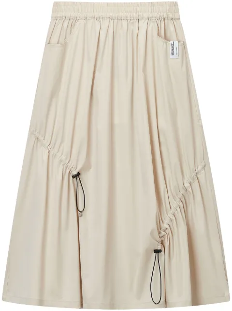 Musium Div. gathered-detail midi skirt