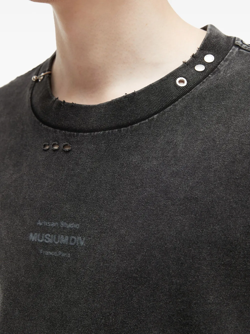 Musium Div. Katoenen T-shirt Grijs