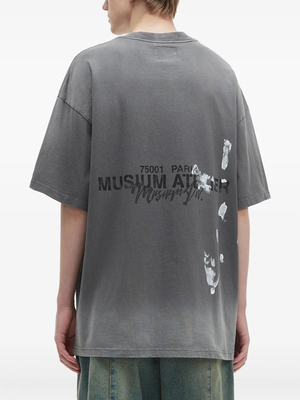 Musium Div. Katoenen T-shirt Grijs