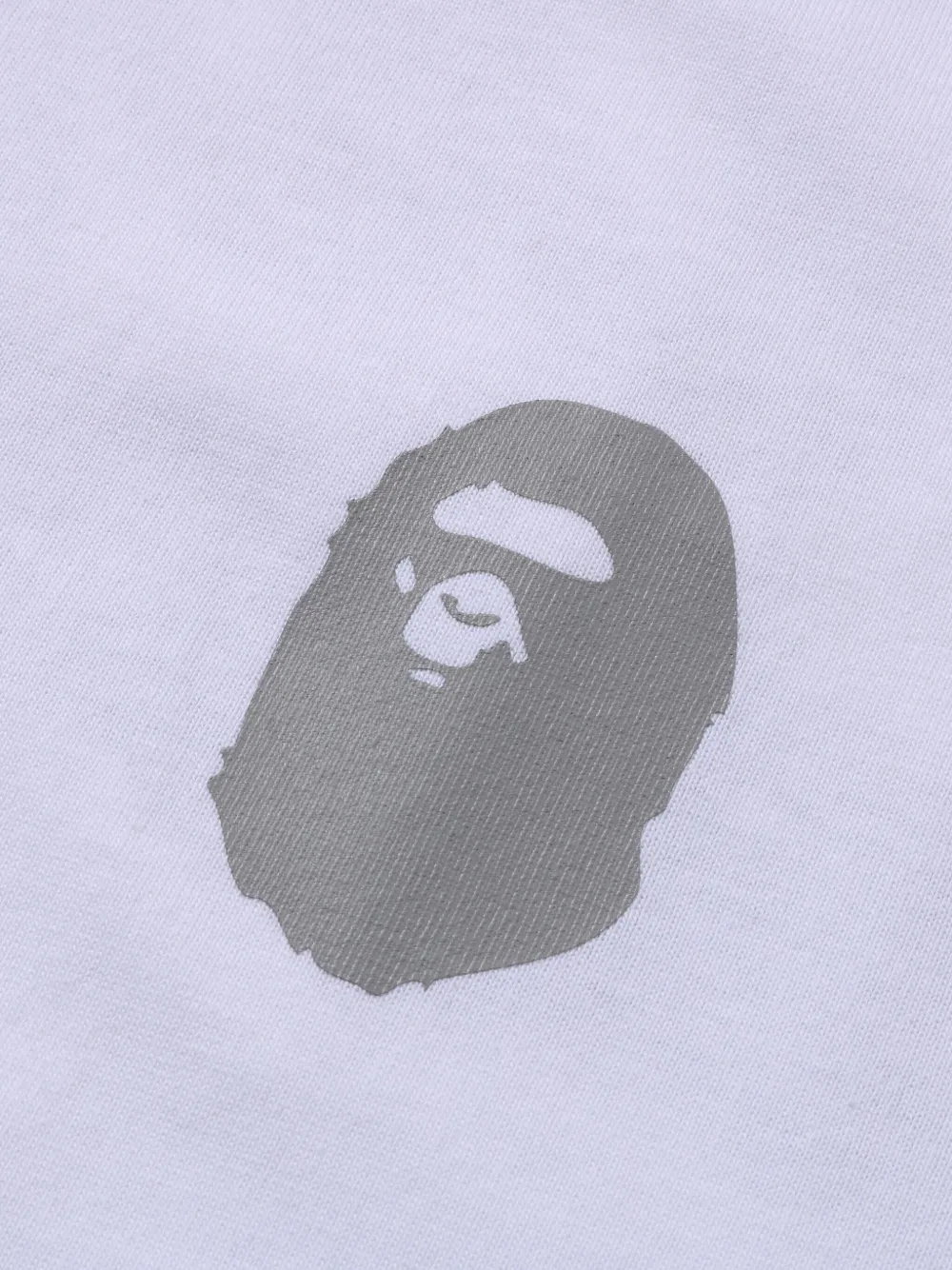 A BATHING APE T-shirt met logoprint Wit