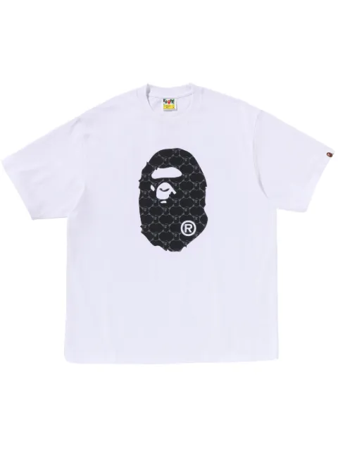 A BATHING APE® playera con logo estampado