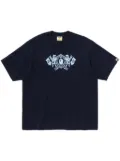 A BATHING APE® logo-print T-shirt - Blue