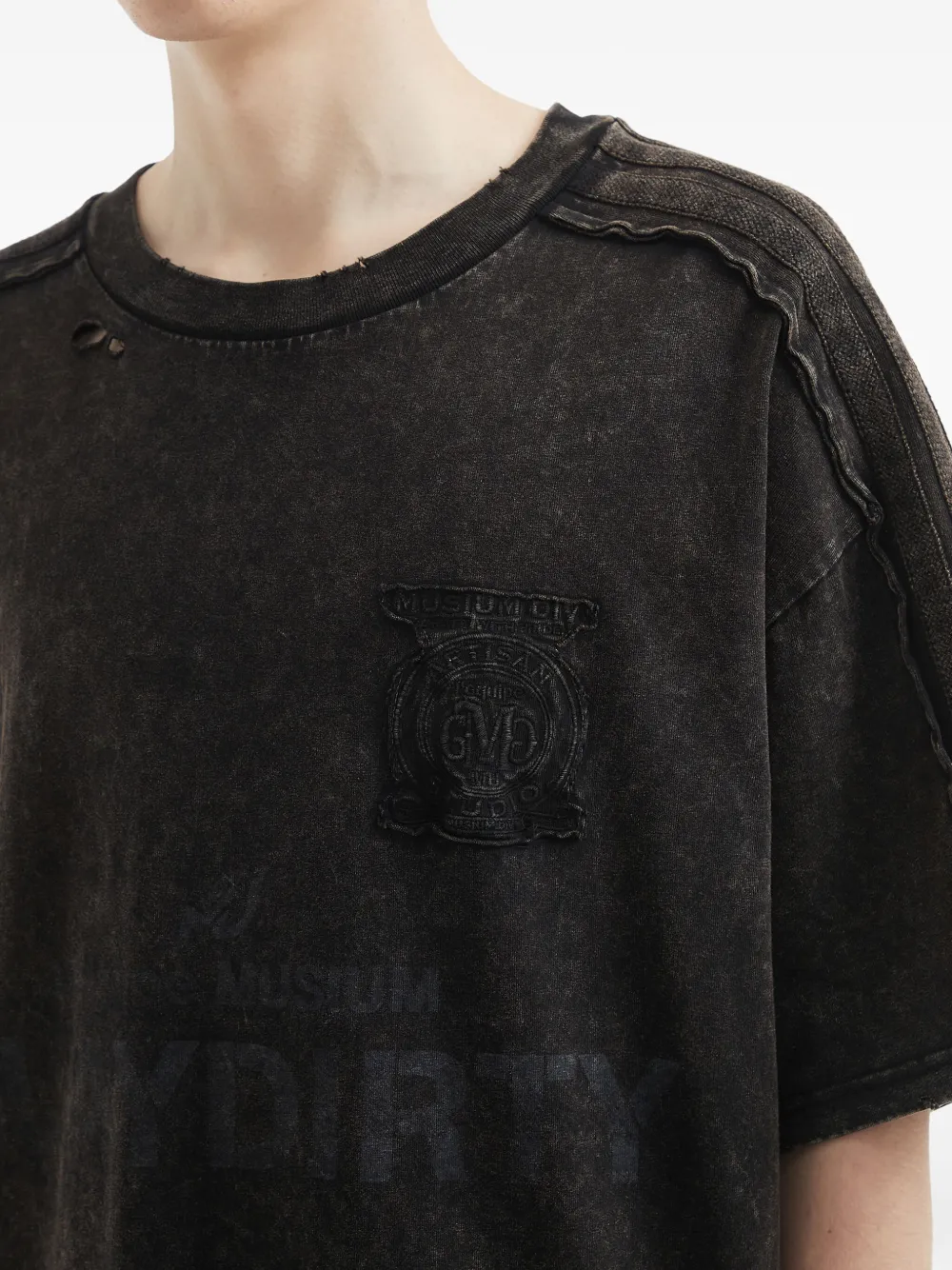 Musium Div. Katoenen T-shirt Zwart