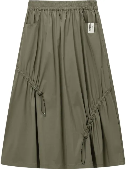 Musium Div. gathered-detail midi skirt