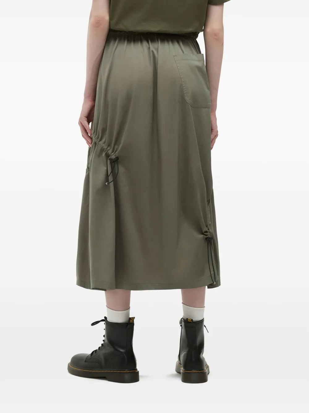 MUSIUM DIV. GATHERED-DETAIL MIDI SKIRT