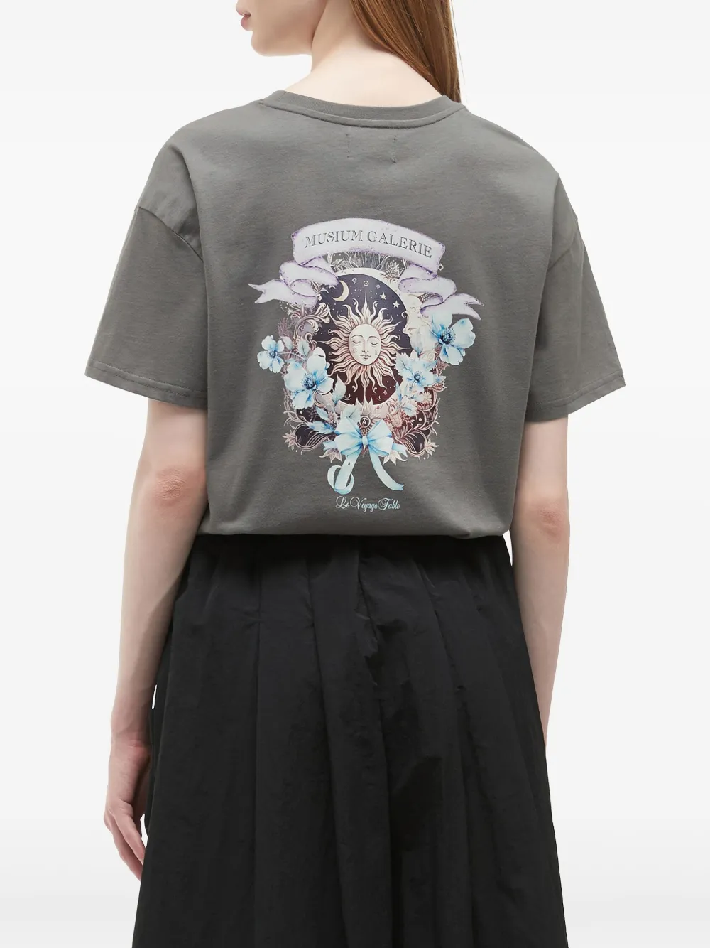 Musium Div. T-shirt met logoprint Grijs
