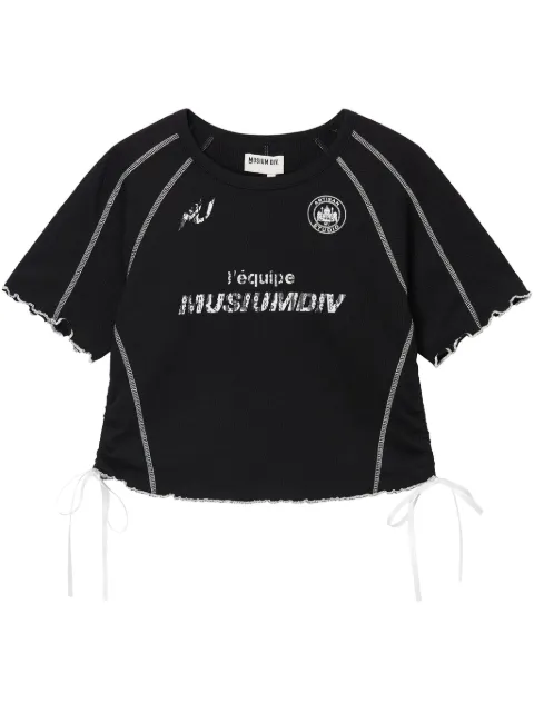 Musium Div. T-shirt met logoprint