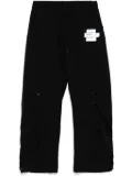 Musium Div. logo-patch trousers - Black
