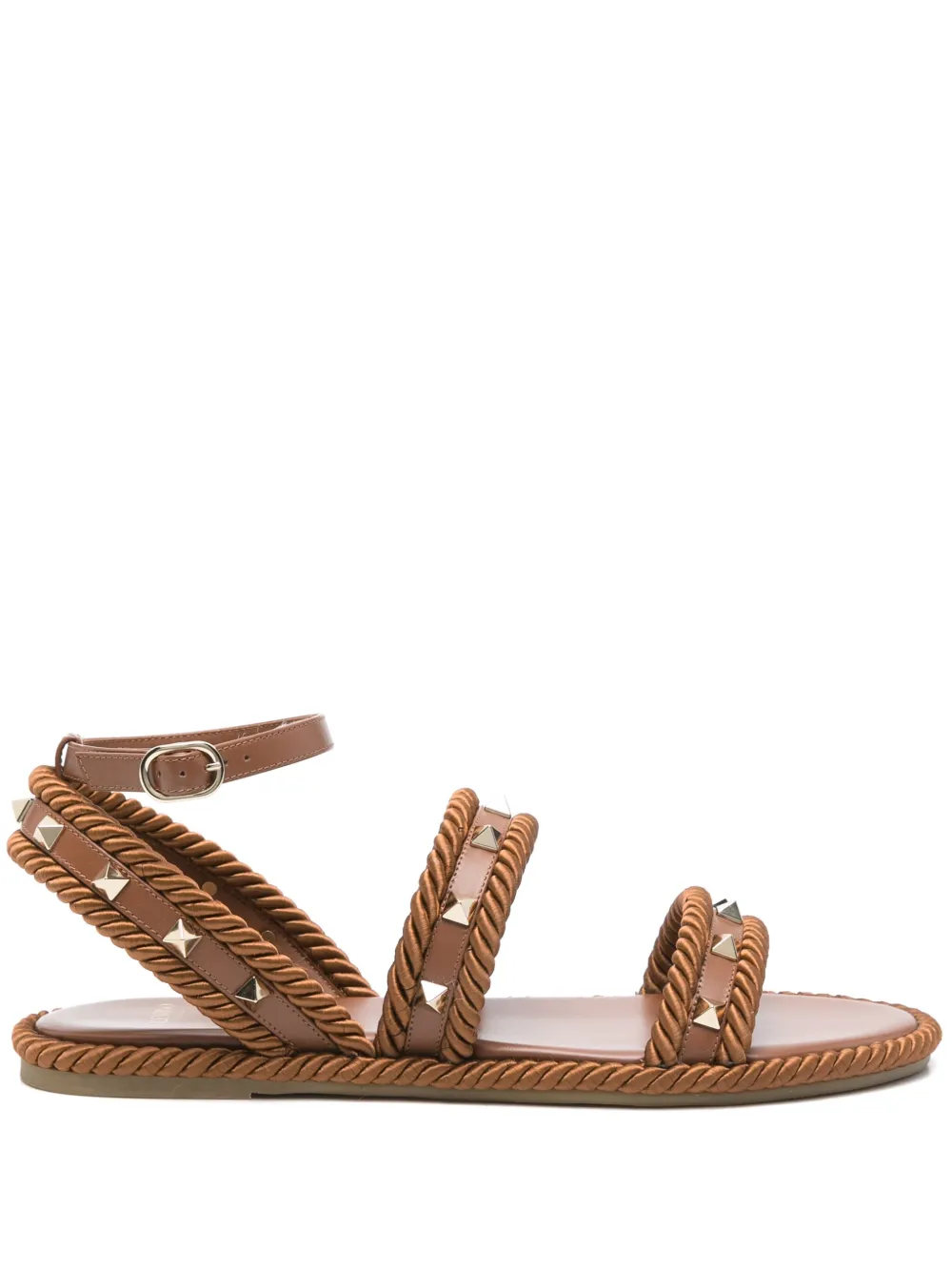 Valentino Garavani Rockstud sandals Brown