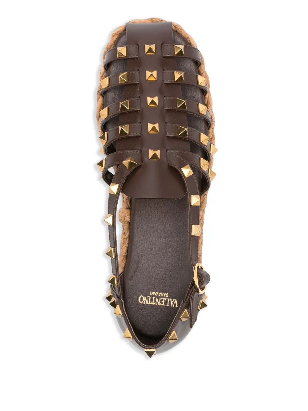 Valentino Garavani Rockstud sandals Brown