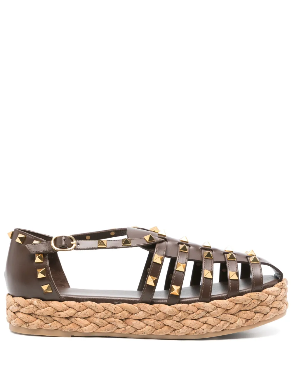 Valentino Garavani Rockstud sandals Brown