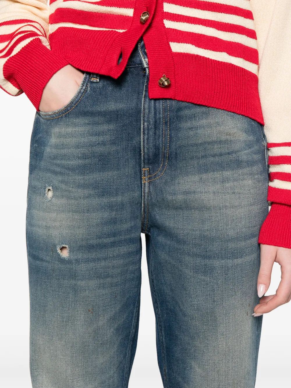 Golden Goose Women Distressed Effect Journey Jeans In Blue