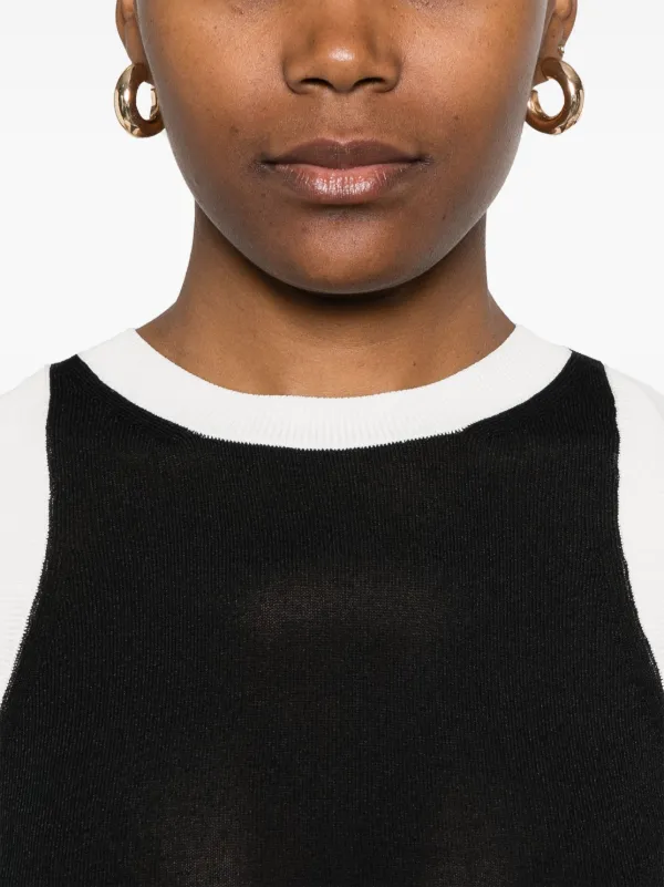 新発売の S Max FARFETCH | Black | Top Tank Slalom Mara カットソー(長袖/七分)