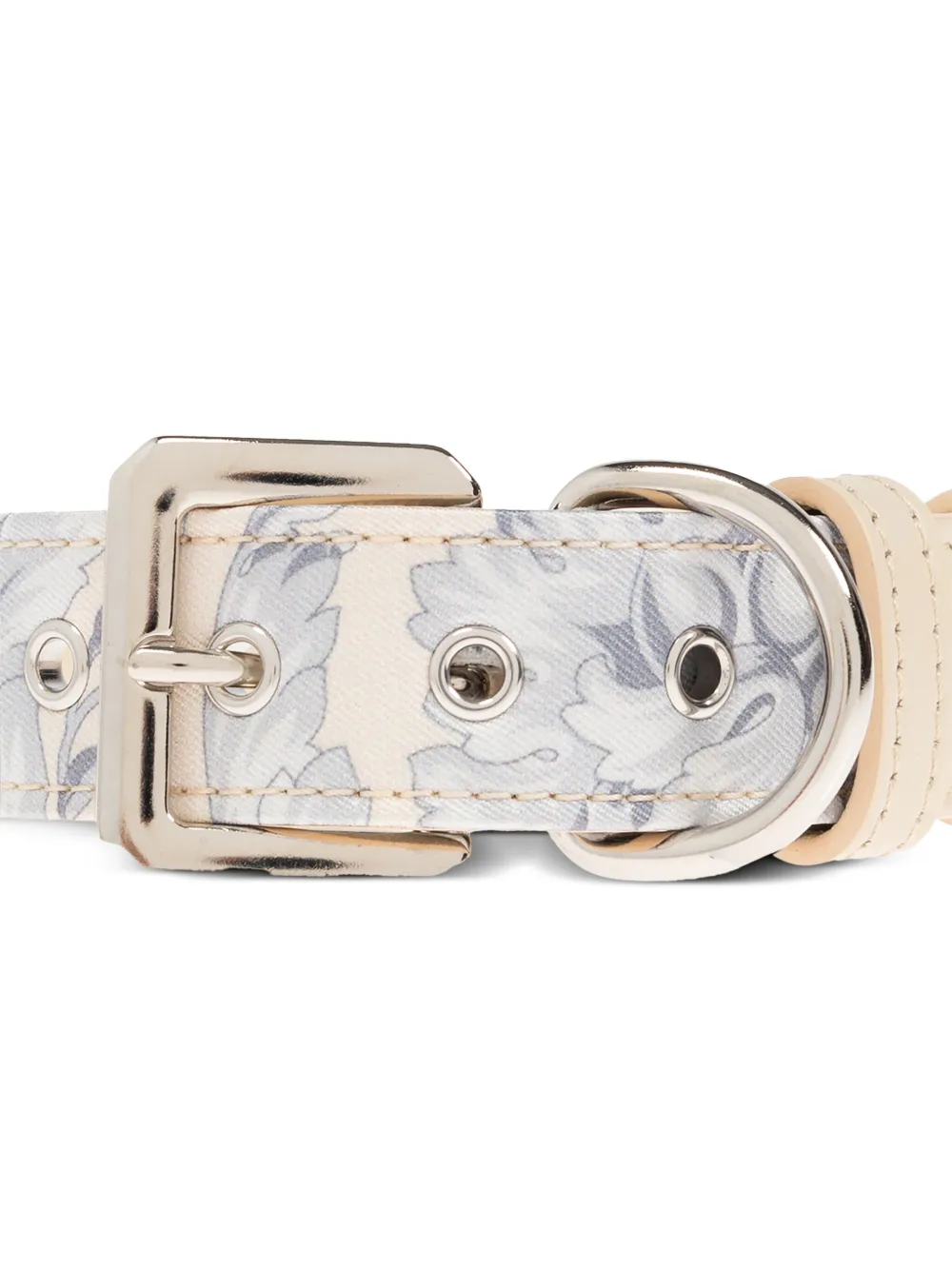 Versace Hondenriem met Barocco-print - Beige