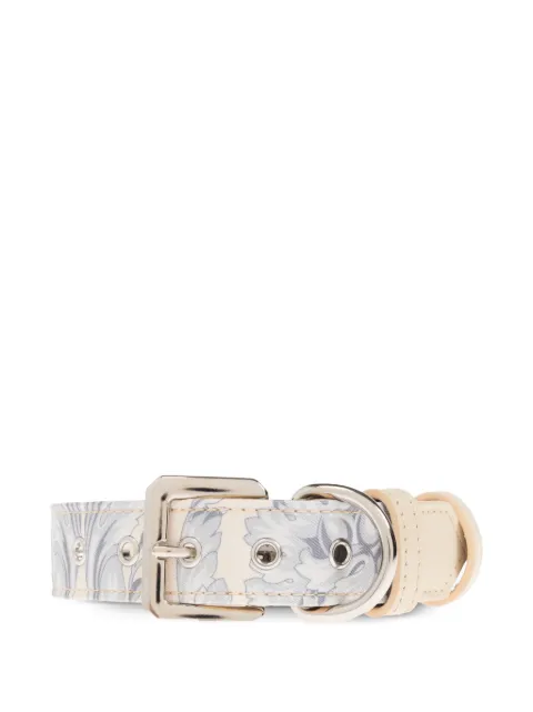 Versace Barocco-print dog collar