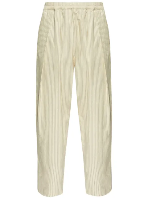 Maison Margiela pantalones a rayas diplomáticas