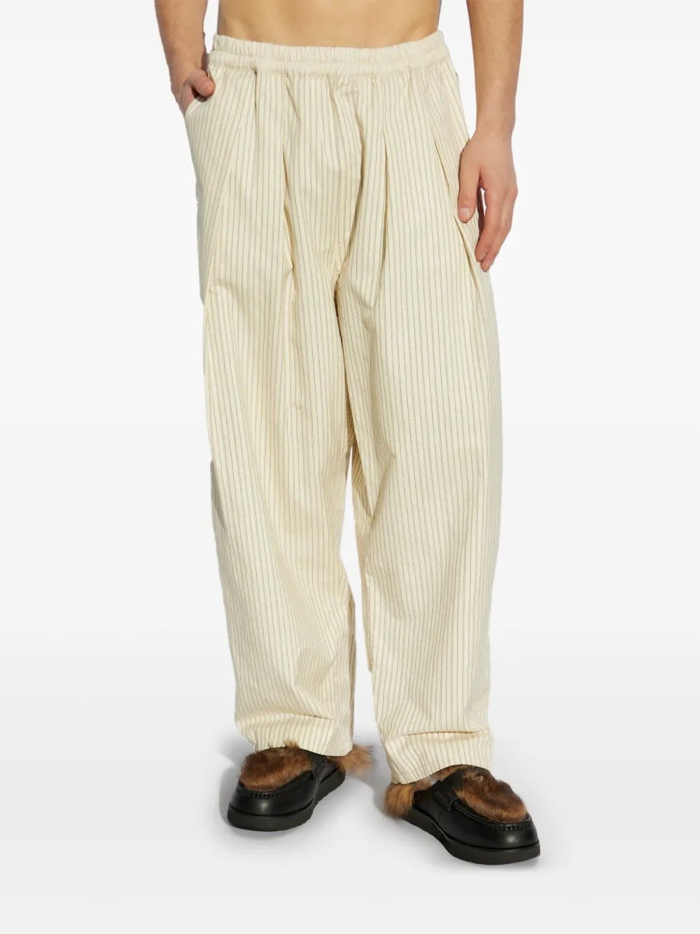Maison Margiela Broek met krijtstreep Beige
