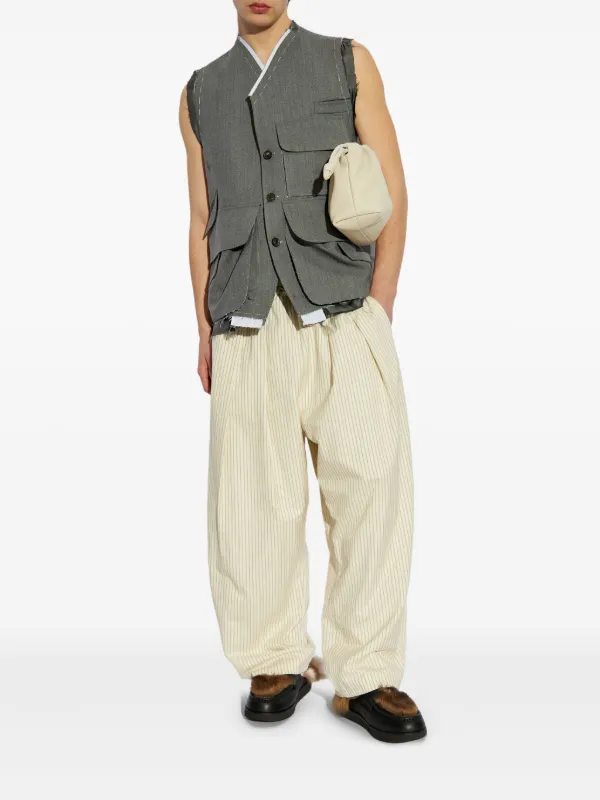 Maison Margiela ピンストライプ パンツ | ニュートラル