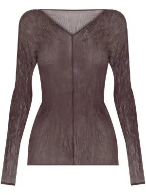 Pleats Please Issey Miyake プリーツ ブラウス | ブルー | FARFETCH JP