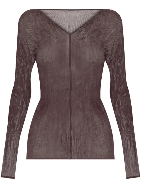Issey Miyake توب شيفون