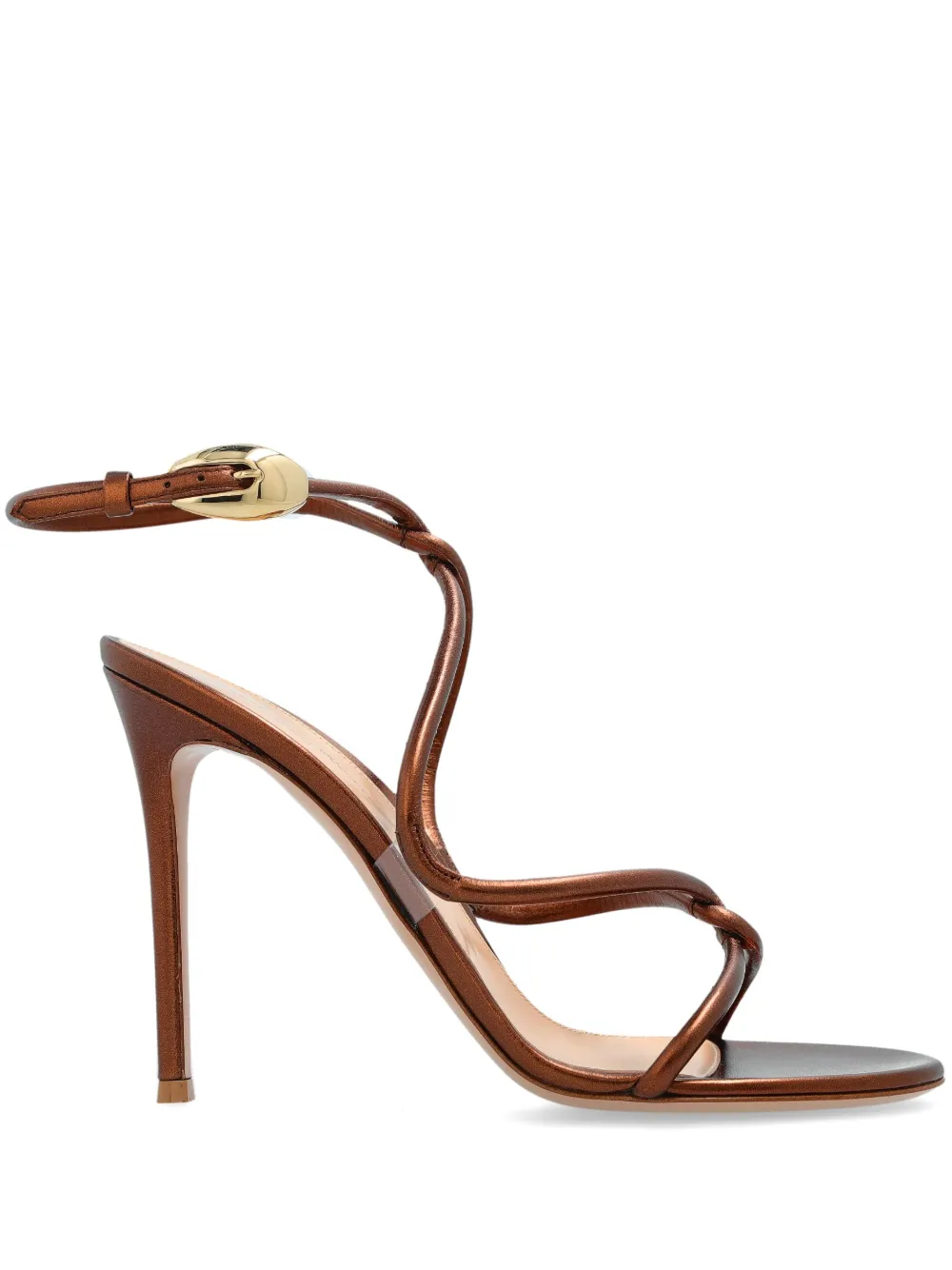 Gianvito Rossi 105mm Mamba sandals Brown