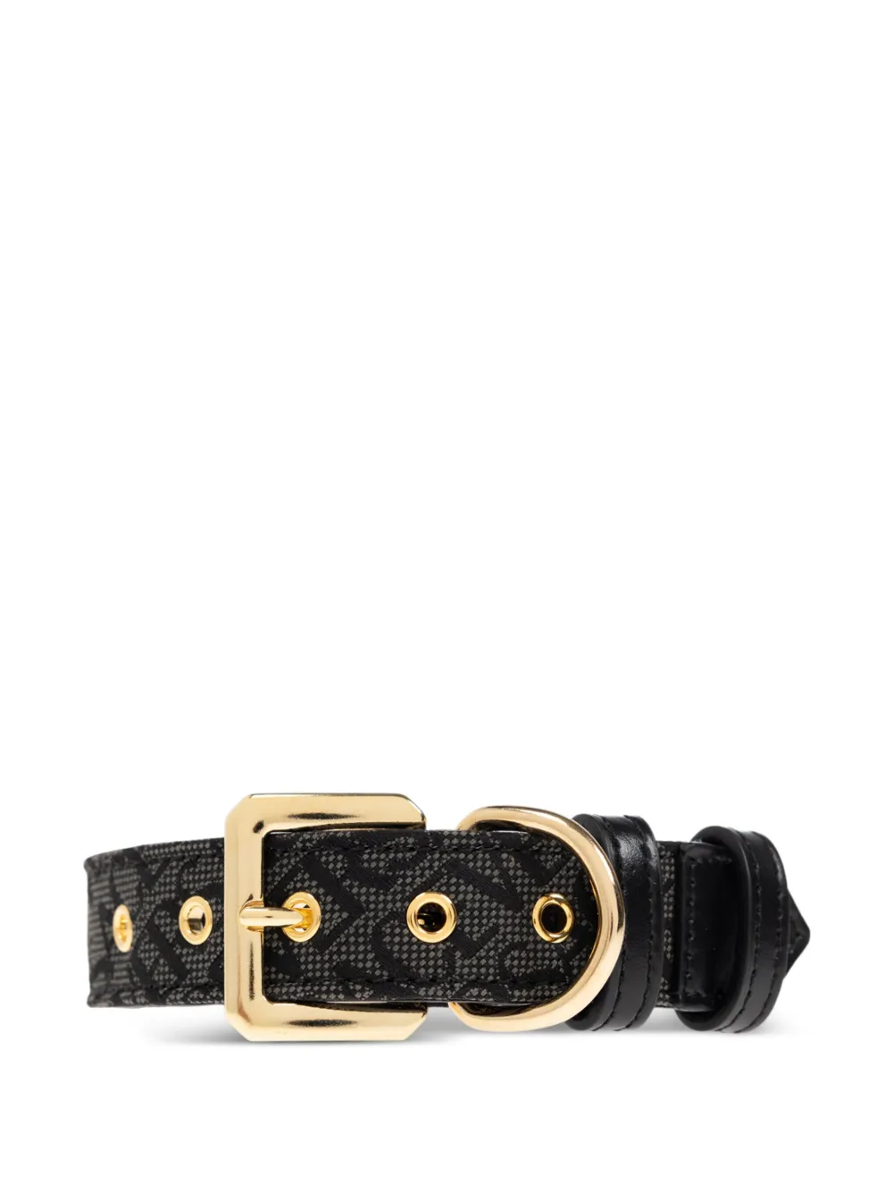 Versace Colar de cachorro com logo | Preto | Image 1