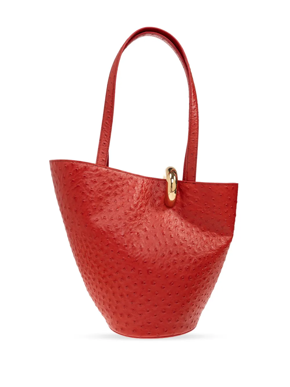Jacquemus The Medium Bambola Bucket Bag In Red