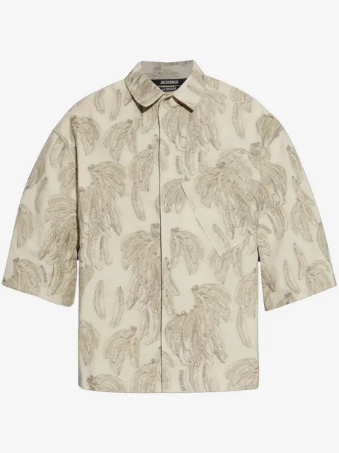 Jacquemus chemise à motif banane en jacquard