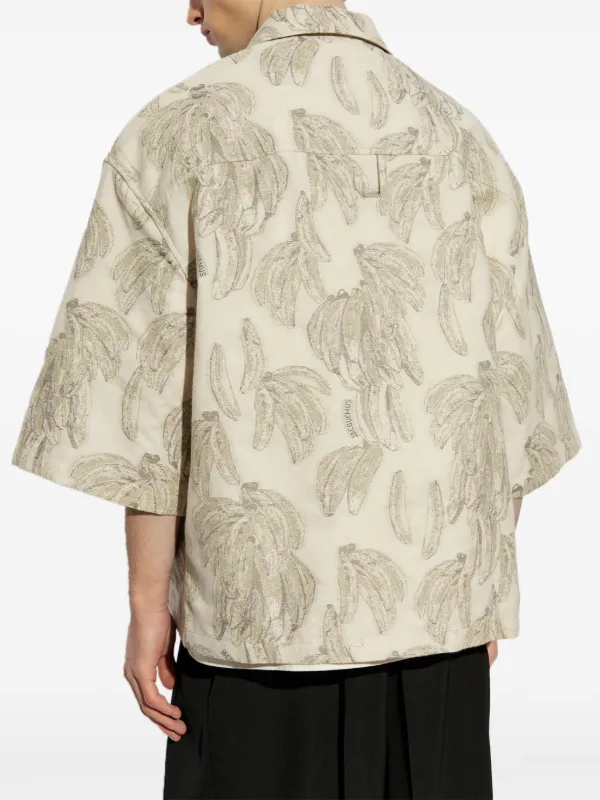 Jacquemus banana-jacquard Shirt | Neutrals | FARFETCH JO