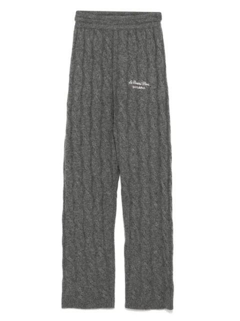 Sporty & Rich Faubourg cable-knit trousers