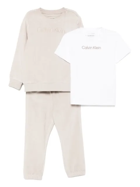 Calvin Klein Kids logo-print tracksuit (set of three)