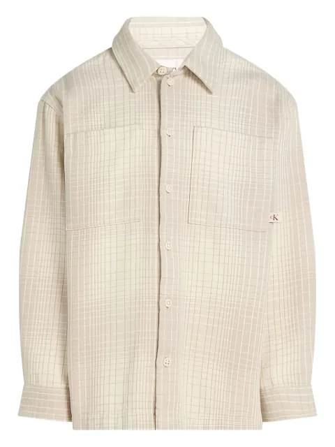 Calvin Klein Kids checked pocket shirt