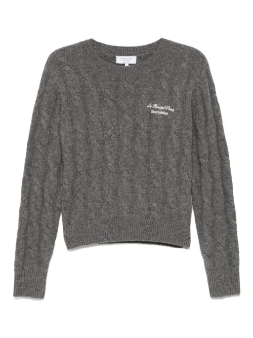 Pull Faubourg en maille torsadée - Sporty & Rich - Modalova
