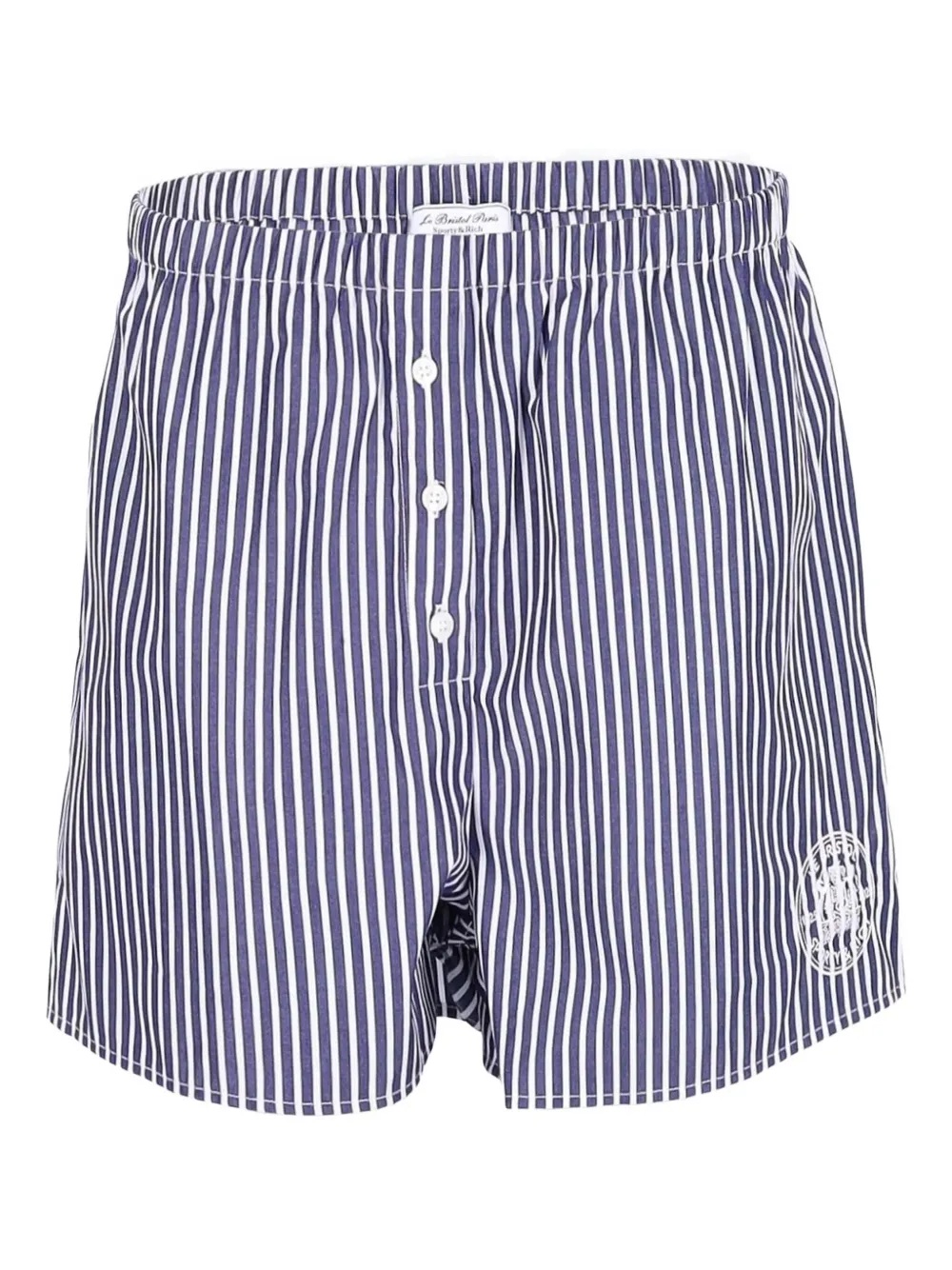Sporty & Rich Gestreepte shorts Blauw