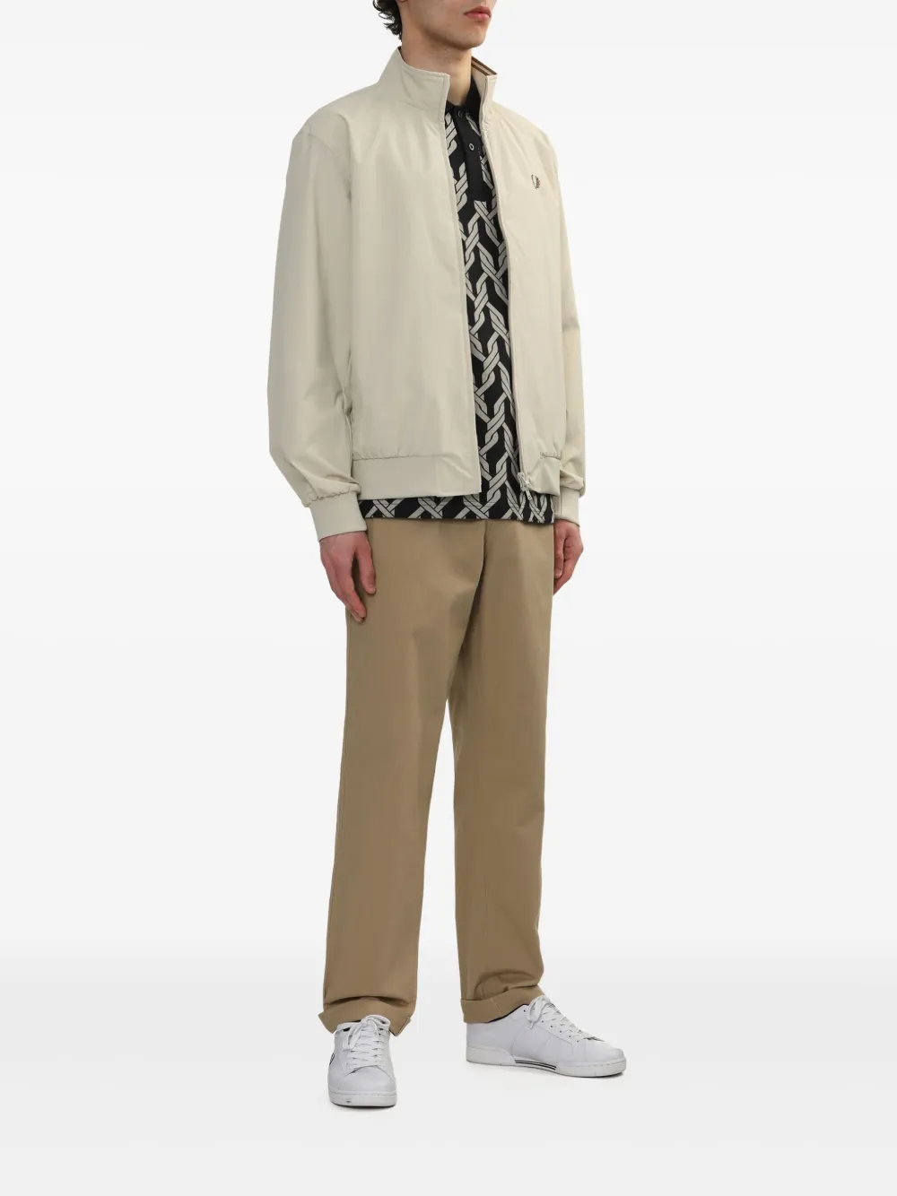 Fred Perry logo-embroidered bomber jacket | Bomber Jackets | Image 2