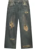 Musium Div. logo-patch jeans - Blue