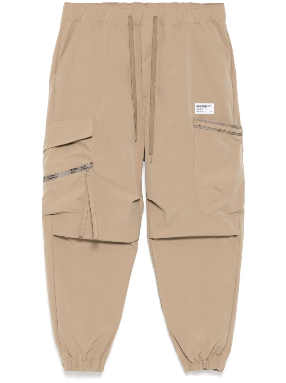 Musium Div. Broek met logopatch Beige