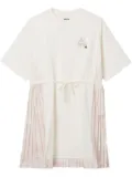 Musium Div. layered mini dress - White