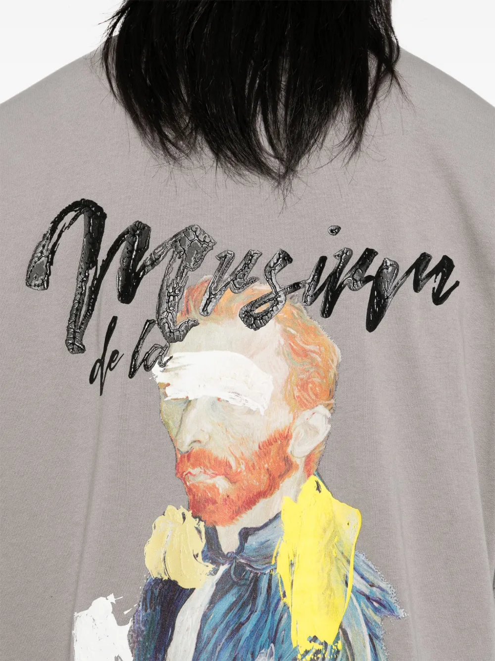 Musium Div. T-shirt met logoprint Grijs