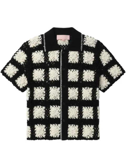 BAPY BY *A BATHING APE® camisa tejida de crochet