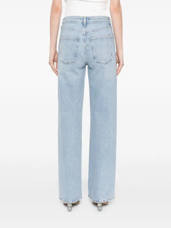 【関税込み】AGOLDE ブルー Harper ジーンズ Harper mid-rise straight jeans in blue - Agolde | Mytheresa
