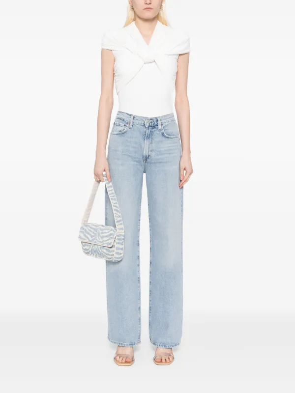 【関税込み】AGOLDE ブルー Harper ストレートジーンズ AGOLDE Harper ストレート ジーンズ | ブルー | FARFETCH JP