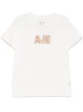 Aje devotion braided logo T-shirt - White