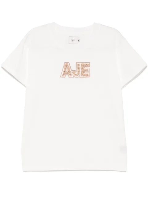 Aje devotion braided logo T-shirt