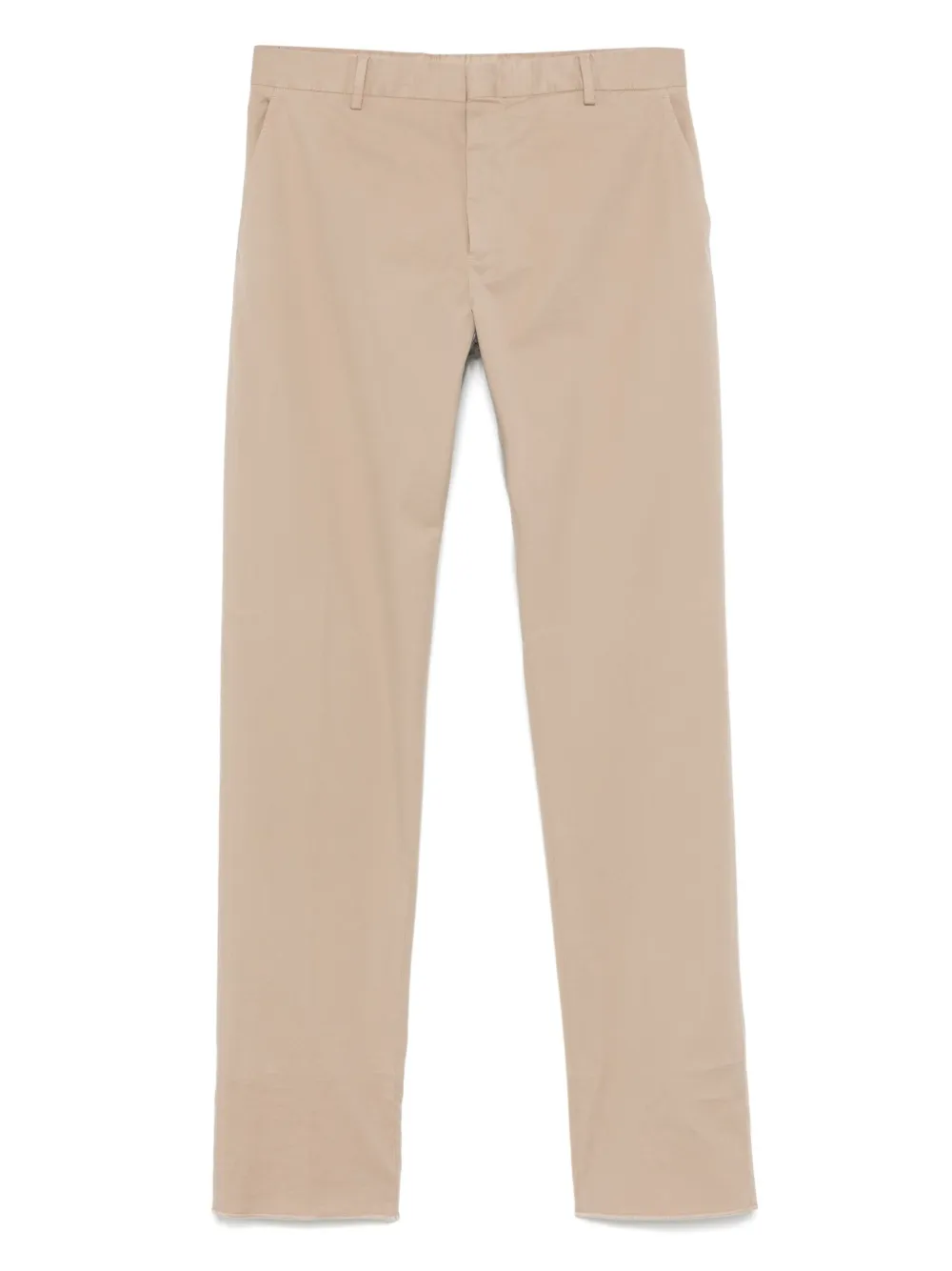 Zegna Chino met toelopende pijpen Beige