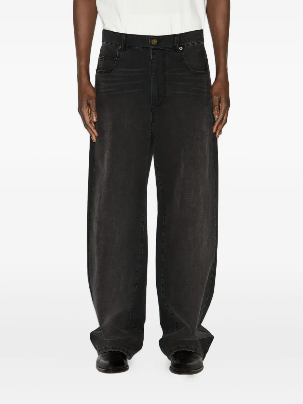 Isabel Marant Jameson Wide-leg Trousers In Black